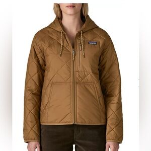 Patagonia Brown Quilted Hooded Puffer Jacket
